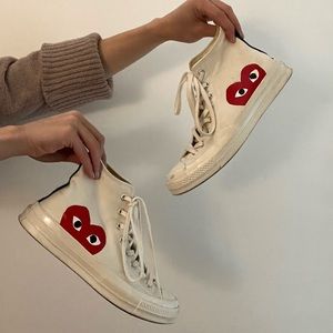 Comme Des Garçons x Converse hightop sneakers